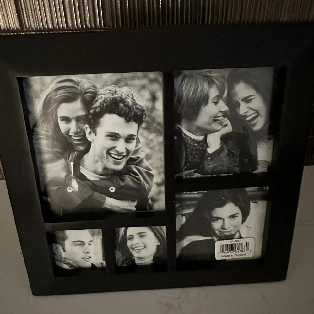 NWT Black Wood Collage Frame w/5 Openings